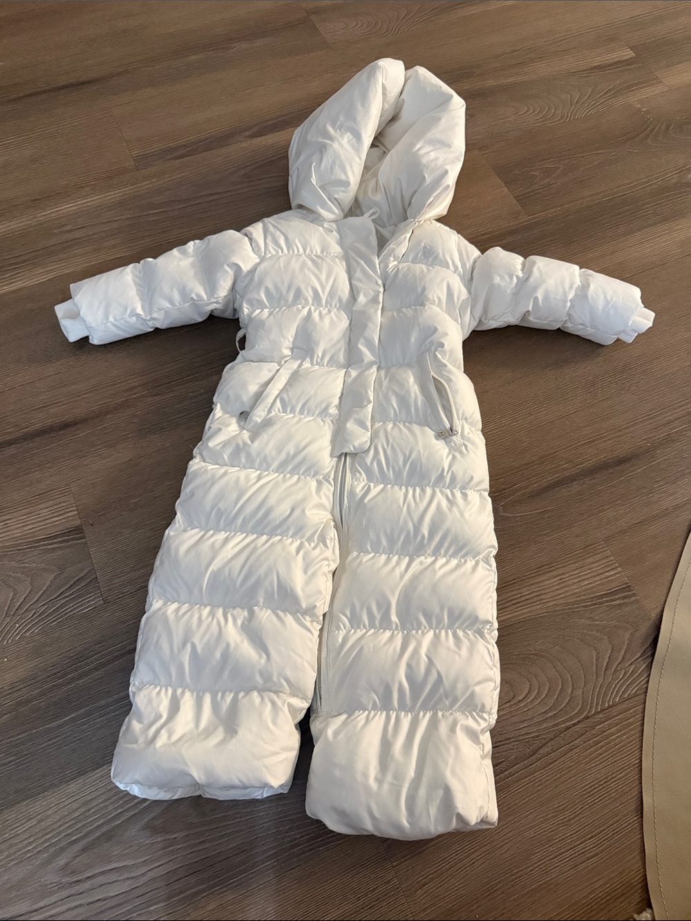Ralph lauren baby girl white down snowsuit puffer - 18m